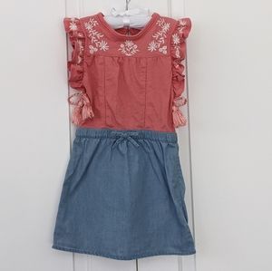Joe's Jeans Embroidered Dress Girls Sz. 5